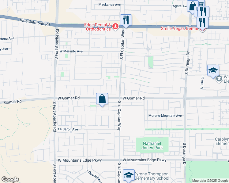 map of restaurants, bars, coffee shops, grocery stores, and more near 9663 Bouncing Ball Street in Las Vegas