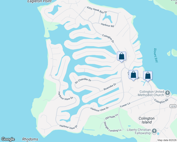 map of restaurants, bars, coffee shops, grocery stores, and more near 312 Eagle Dr in Kill Devil Hills