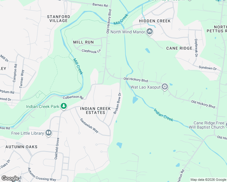 map of restaurants, bars, coffee shops, grocery stores, and more near 6100 Tuckaleechee Lane in Nashville