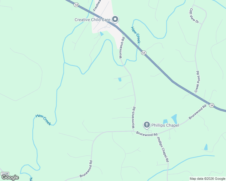 map of restaurants, bars, coffee shops, grocery stores, and more near 2955 Wormranch Road in Haw River