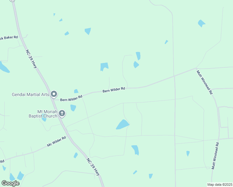 map of restaurants, bars, coffee shops, grocery stores, and more near 262 Bern Wilder Road in Louisburg