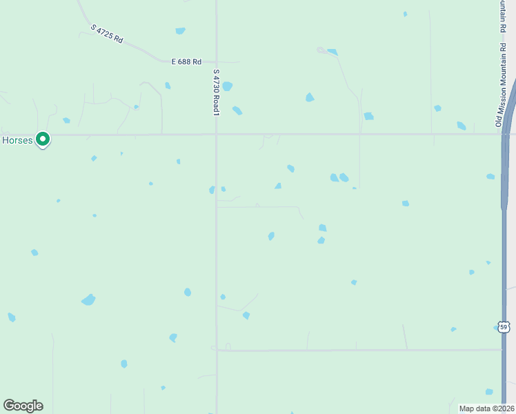 map of restaurants, bars, coffee shops, grocery stores, and more near 467756 E0693 Road in Westville