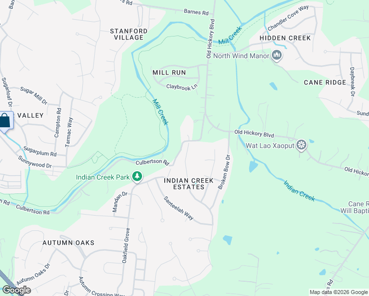map of restaurants, bars, coffee shops, grocery stores, and more near 6932 Calderwood Drive in Nashville