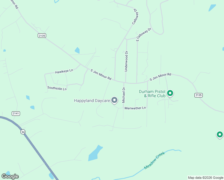 map of restaurants, bars, coffee shops, grocery stores, and more near 3744 Redbud Rd in Haw River