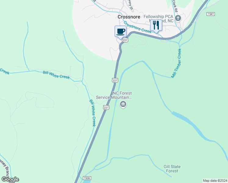 map of restaurants, bars, coffee shops, grocery stores, and more near in Newland