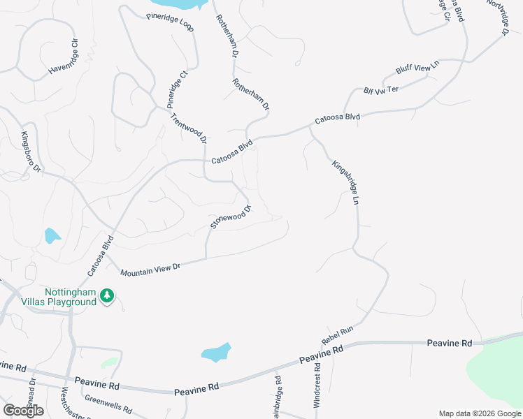 map of restaurants, bars, coffee shops, grocery stores, and more near 19 Mountain View Circle in Crossville