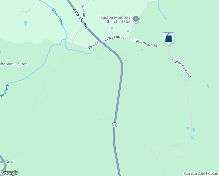 map of restaurants, bars, coffee shops, grocery stores, and more near 130 Timber Lane in Greeneville