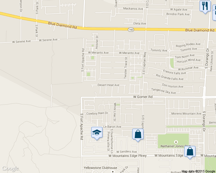 map of restaurants, bars, coffee shops, grocery stores, and more near 9620 Padre Peak Court in Las Vegas