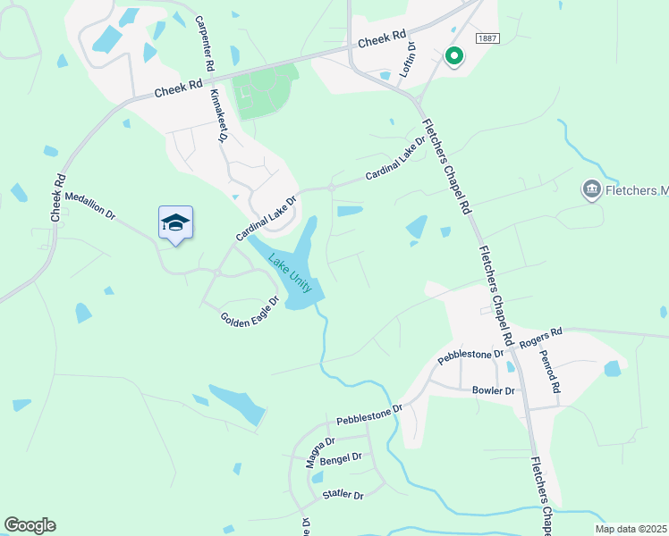 map of restaurants, bars, coffee shops, grocery stores, and more near 102 Red Bird Drive in Durham