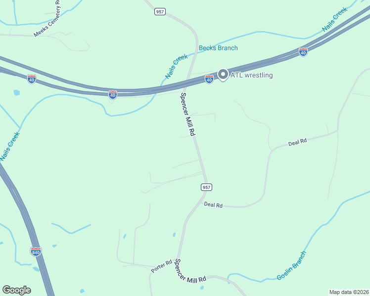 map of restaurants, bars, coffee shops, grocery stores, and more near 1958 County Highway 957 in Burns