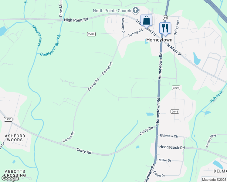 map of restaurants, bars, coffee shops, grocery stores, and more near 474 Ken Dan Street in High Point