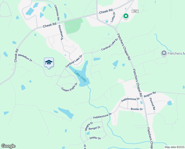 map of restaurants, bars, coffee shops, grocery stores, and more near 102 Red Bird Drive in Durham