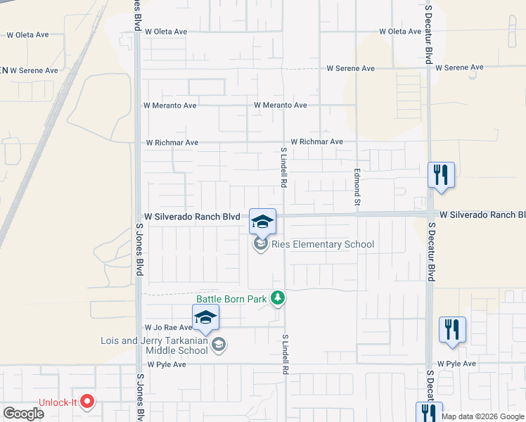 map of restaurants, bars, coffee shops, grocery stores, and more near 9690 Black Coyote Court in Las Vegas