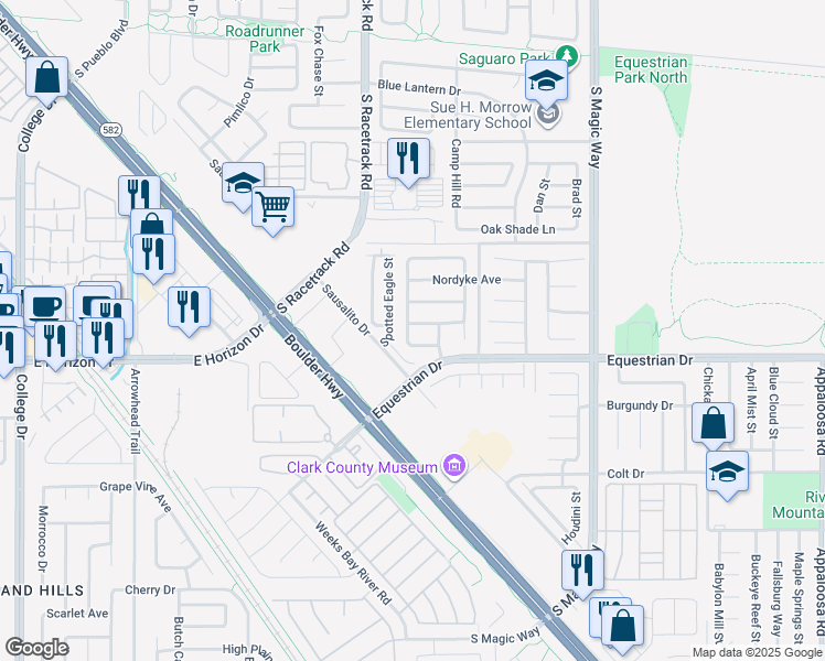 map of restaurants, bars, coffee shops, grocery stores, and more near 1063 Gurneys Eagle Avenue in Henderson