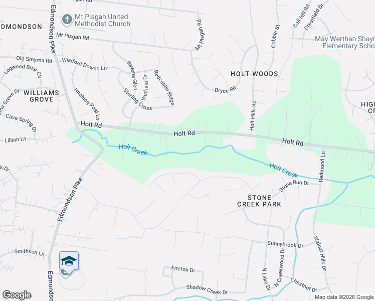map of restaurants, bars, coffee shops, grocery stores, and more near 6737 Holt Road in Nashville