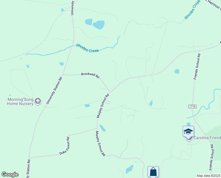 map of restaurants, bars, coffee shops, grocery stores, and more near 4537 Murphy School Road in Durham