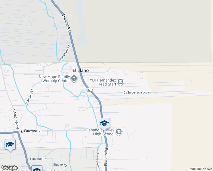 map of restaurants, bars, coffee shops, grocery stores, and more near 1809 A Lopez Lane in Española
