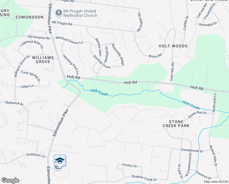 map of restaurants, bars, coffee shops, grocery stores, and more near 6749 Holt Road in Nashville