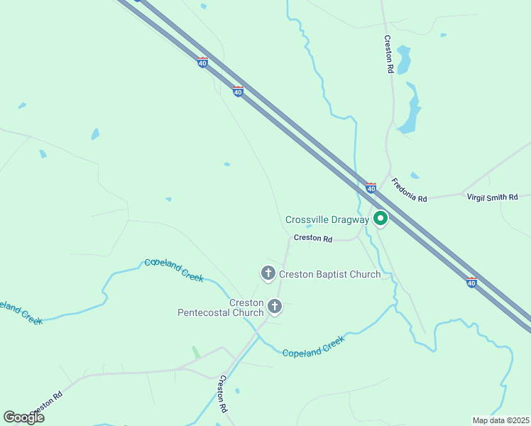 map of restaurants, bars, coffee shops, grocery stores, and more near 115 Joe Tabor Road in Crossville