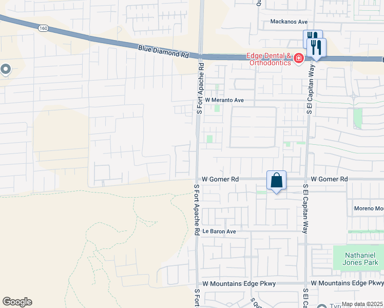 map of restaurants, bars, coffee shops, grocery stores, and more near 9608 Langden Brook Street in Las Vegas