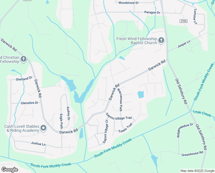 map of restaurants, bars, coffee shops, grocery stores, and more near 2050 Craver Meadows Drive in Winston-Salem