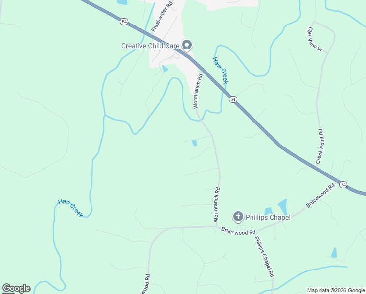 map of restaurants, bars, coffee shops, grocery stores, and more near 2955 Wormranch Rd in Haw River
