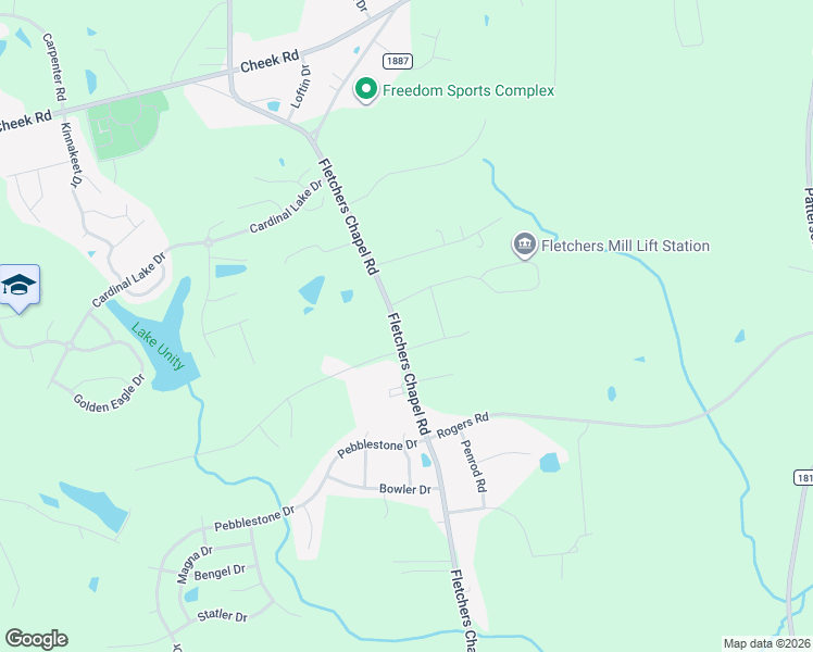 map of restaurants, bars, coffee shops, grocery stores, and more near 2008 Fletchers Chapel Road in Durham