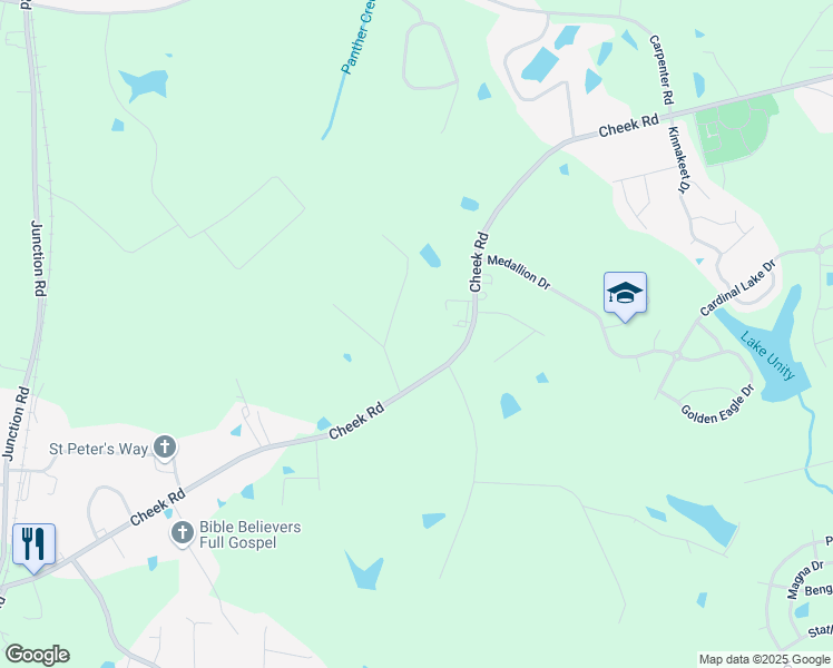 map of restaurants, bars, coffee shops, grocery stores, and more near 1208 Benbow Drive in Durham