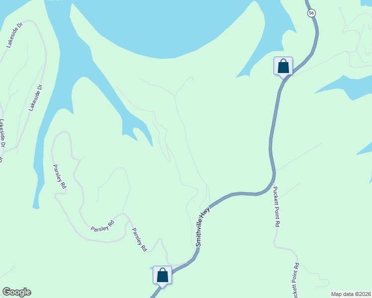 map of restaurants, bars, coffee shops, grocery stores, and more near 350 Baron Bluff Road in Smithville