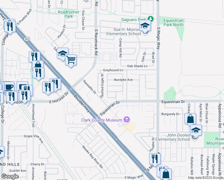 map of restaurants, bars, coffee shops, grocery stores, and more near 1068 Gurneys Eagle Avenue in Henderson