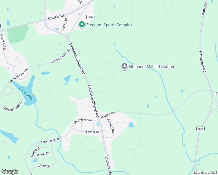 map of restaurants, bars, coffee shops, grocery stores, and more near 2008 Fletchers Chapel Road in Durham