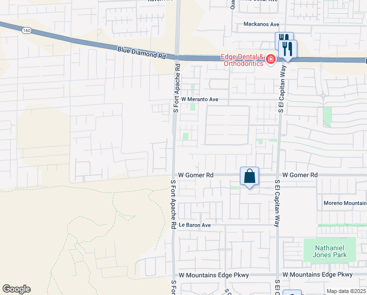 map of restaurants, bars, coffee shops, grocery stores, and more near 9670 South Fort Apache Road in Las Vegas