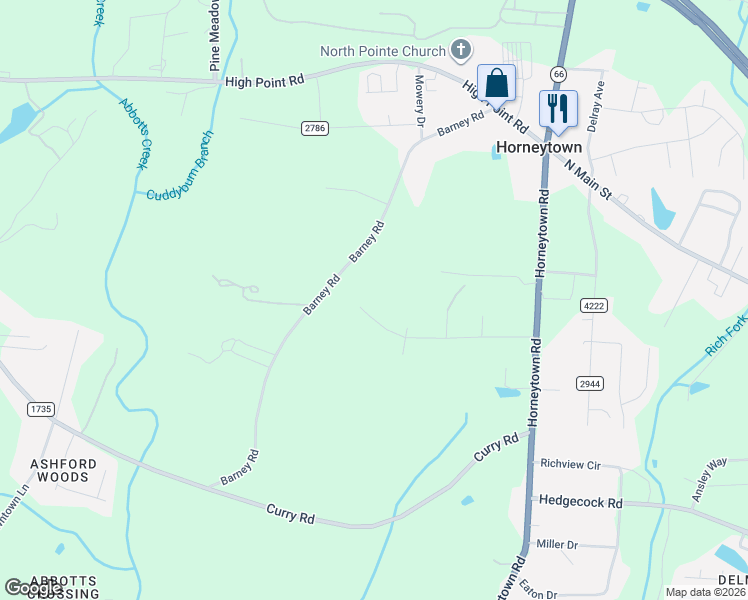 map of restaurants, bars, coffee shops, grocery stores, and more near 474 Ken Dan Street in High Point