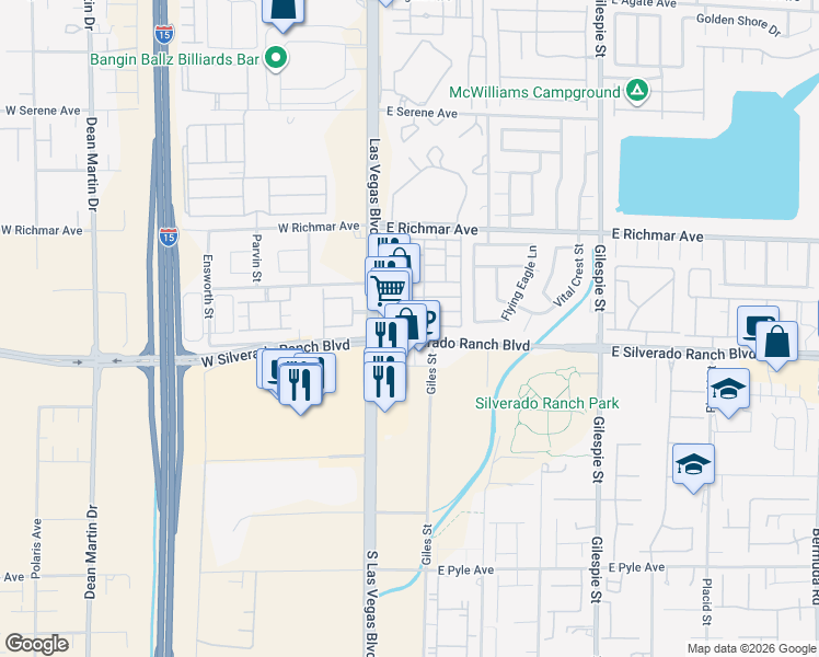 map of restaurants, bars, coffee shops, grocery stores, and more near in Enterprise