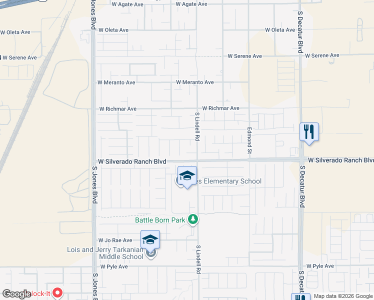 map of restaurants, bars, coffee shops, grocery stores, and more near 9690 Black Coyote Court in Las Vegas