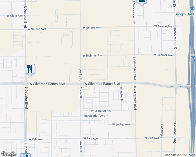 map of restaurants, bars, coffee shops, grocery stores, and more near 4204 Texas Lilac Avenue in Las Vegas