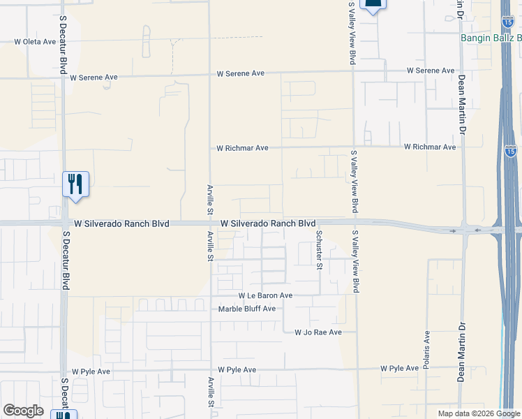 map of restaurants, bars, coffee shops, grocery stores, and more near 4188 Texas Lilac Avenue in Las Vegas