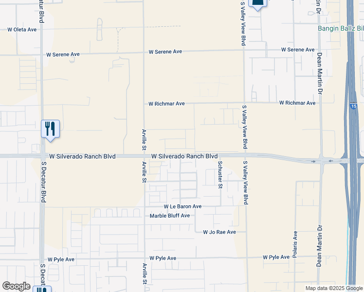 map of restaurants, bars, coffee shops, grocery stores, and more near 4172 Texas Lilac Avenue in Las Vegas