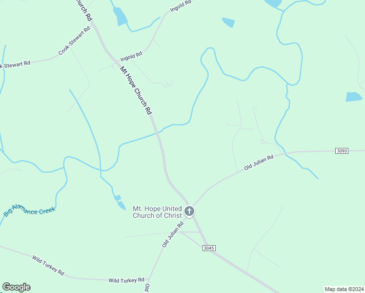map of restaurants, bars, coffee shops, grocery stores, and more near 2355 Mount Hope Church Road in Whitsett
