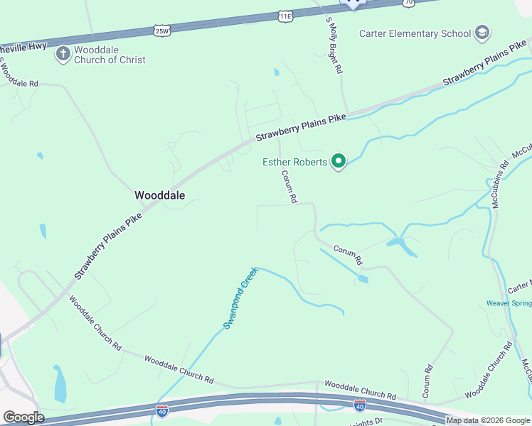 map of restaurants, bars, coffee shops, grocery stores, and more near 8120 Clays Corner Way in Knoxville