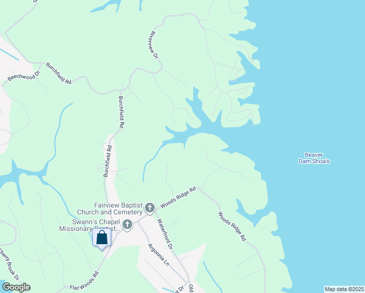 map of restaurants, bars, coffee shops, grocery stores, and more near in Dandridge