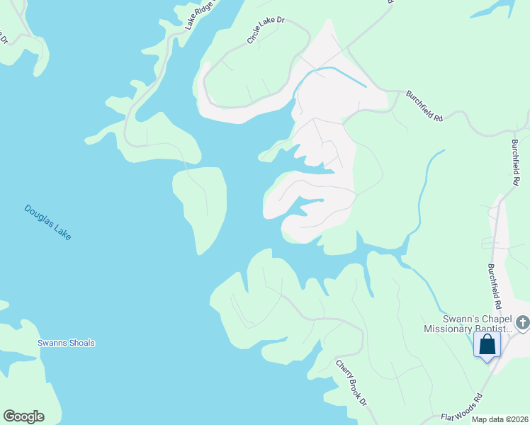 map of restaurants, bars, coffee shops, grocery stores, and more near 1100 Beechwood Drive in Dandridge