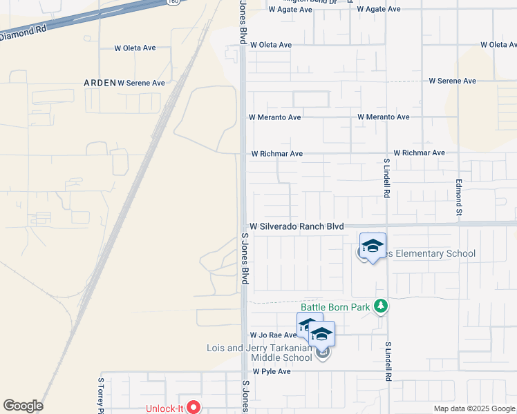 map of restaurants, bars, coffee shops, grocery stores, and more near 9656 Paraiso Spring Street in Las Vegas