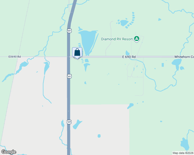 map of restaurants, bars, coffee shops, grocery stores, and more near 69150 U.S. 69 in Wagoner