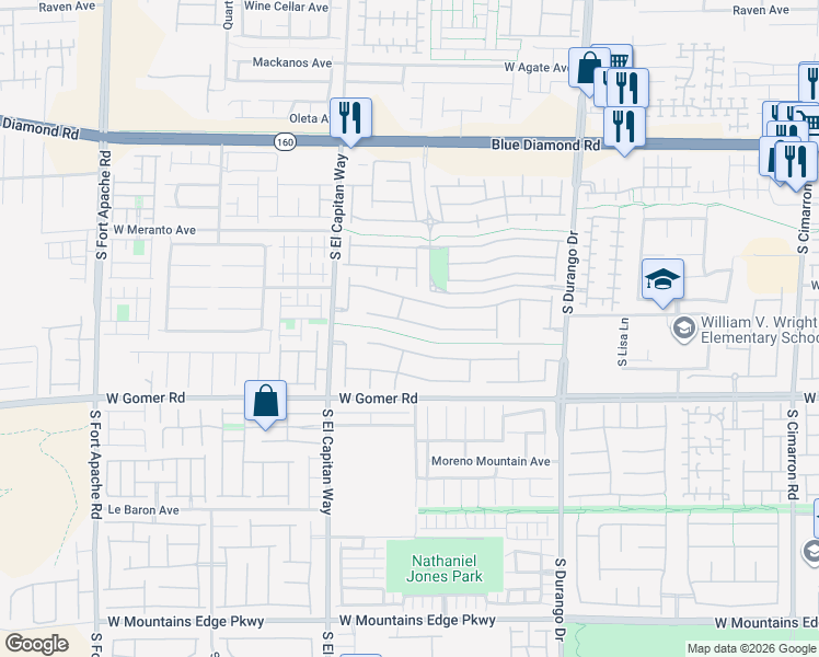 map of restaurants, bars, coffee shops, grocery stores, and more near 8873 Rio Grande Falls Avenue in Las Vegas