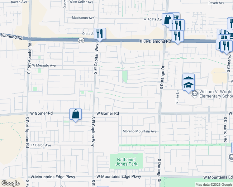 map of restaurants, bars, coffee shops, grocery stores, and more near 8873 Rio Grande Falls Avenue in Las Vegas