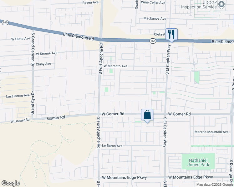 map of restaurants, bars, coffee shops, grocery stores, and more near 9542 Summer Furnace Street in Las Vegas