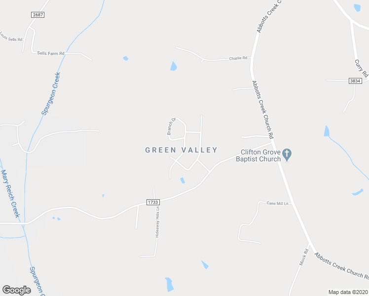 map of restaurants, bars, coffee shops, grocery stores, and more near 6051 Branch Drive in Kernersville