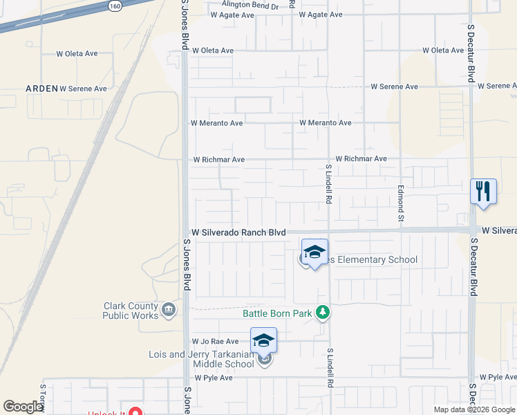 map of restaurants, bars, coffee shops, grocery stores, and more near 9629 Twin Rivers Court in Las Vegas