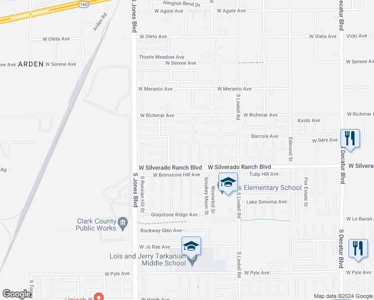 map of restaurants, bars, coffee shops, grocery stores, and more near 9629 Twin Rivers Court in Las Vegas